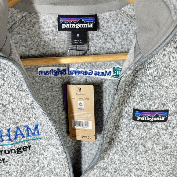 Patagonia Mass General Brigham Half Zip Sweater Size Medium - Picture 5 of 9